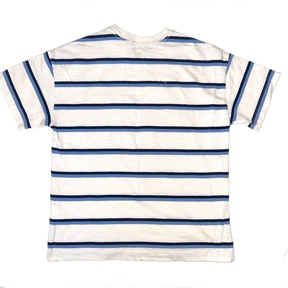 Old Navy light gray with Blue Striped Tee NWOT - Picture 4 of 4